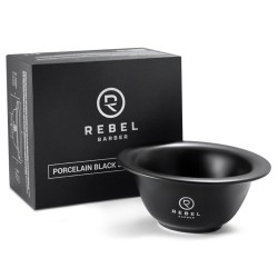 Фарфоровая чаша для бритья REBEL BARBER Black Matt Shaving Bowl