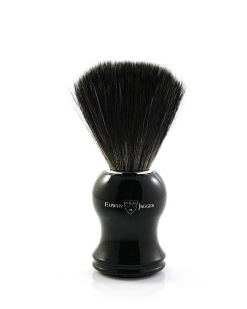 Помазок Edwin Jagger 21P36 черная смола искусственный ворс