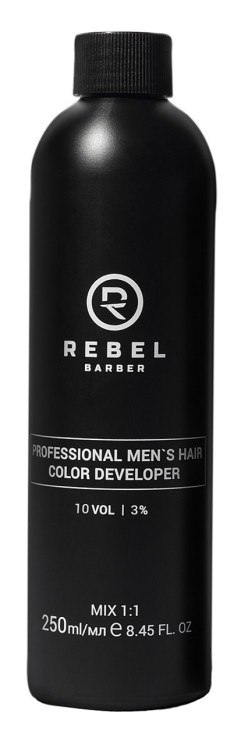 Окислитель для профессиональной мужской краски для волос REBEL BARBER 10VOL (3%) 250 мл