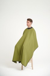 Облегченный пеньюар с неопреновым воротником REBEL BARBER Urban Green